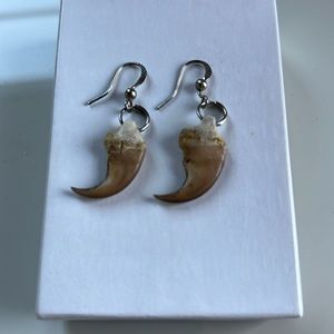 Handcrafted Indigenous Bird Claw Earrings